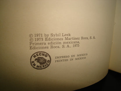 10- La Telepatía - Sybil Leek - Ediciones Martínez Roca, Primera Edición Mexicana 1975