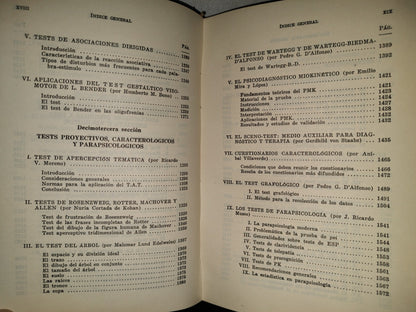 198- Los Tests. Manual De Técnicas De Exploración Psicológica. Tercera Parte - Béla Székely, 1966