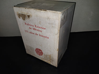 214- Política Exterior De México. 175 Años De Historia. Secretaría De Relaciones Exteriores, Primera Edición 1985. (Obra Completa. Los 4 Libros)