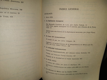 214- Política Exterior De México. 175 Años De Historia. Secretaría De Relaciones Exteriores, Primera Edición 1985. (Obra Completa. Los 4 Libros)