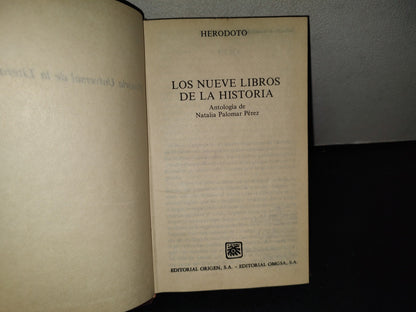 214- Los Nueve Libros De La Historia - Heródoto - Editorial Origen 1983
