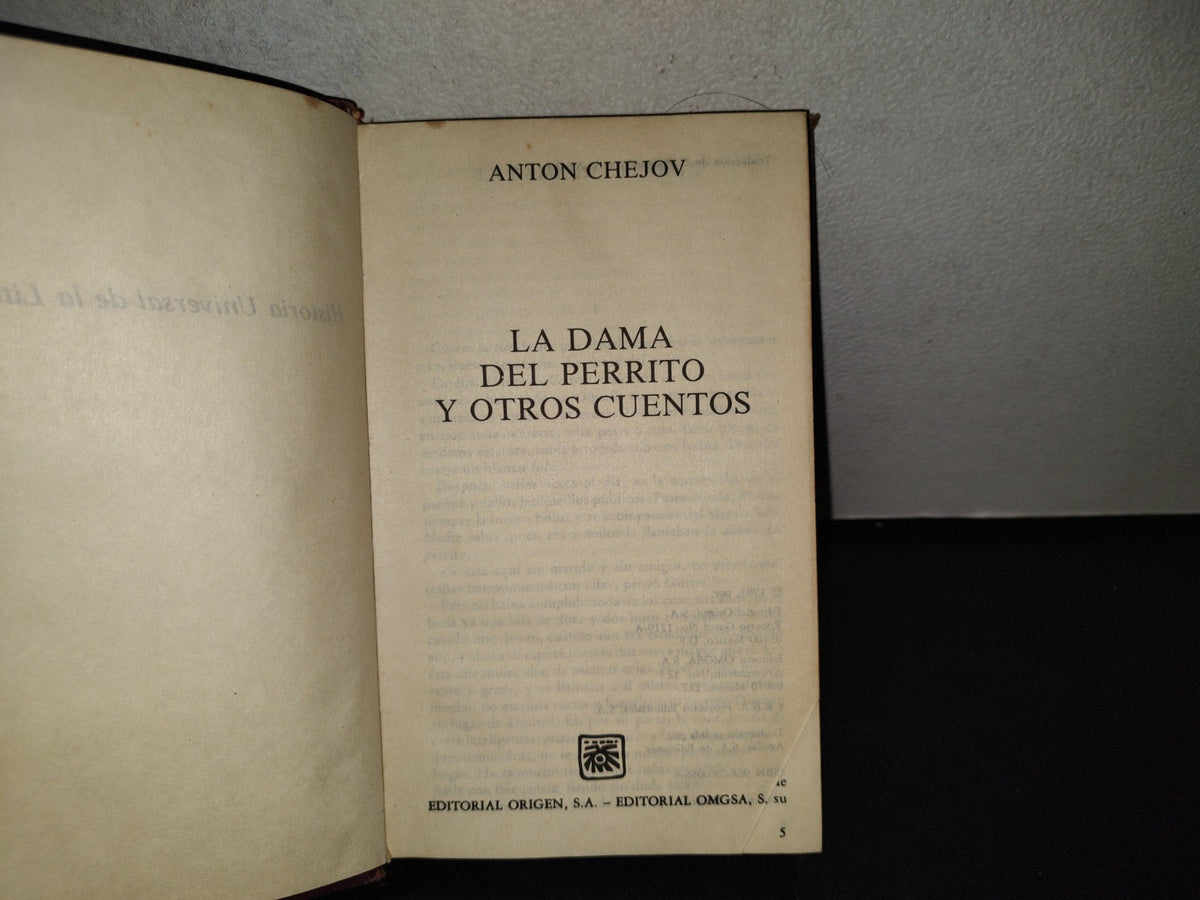 214- La Dama Del Perrito Y Otros Cuentos - Anton Chejov - Editorial Origen, 1985