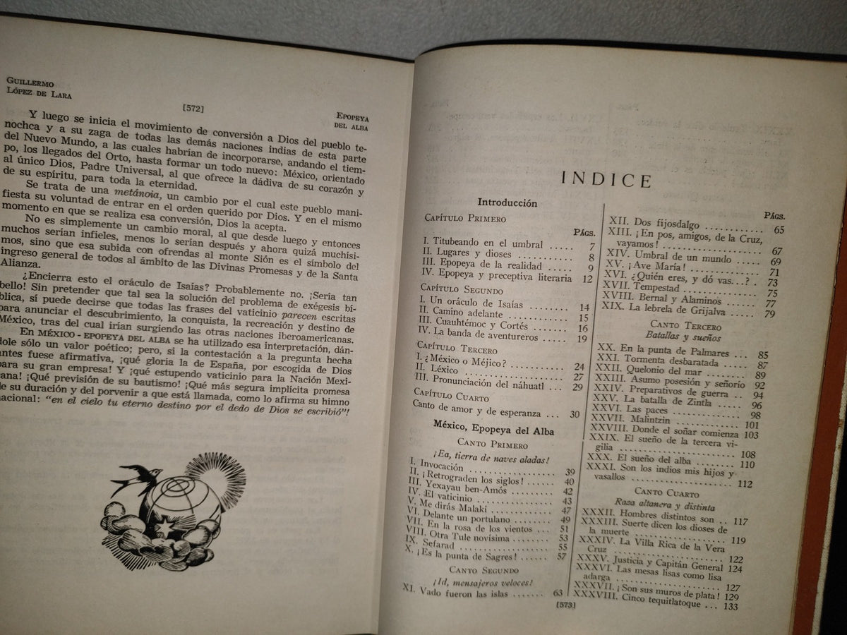 219- México, Epopeya Del Alba - Guillermo López De Lara. Editorial Patria - Primera Edición, 1969