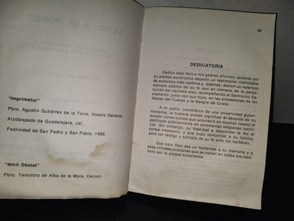 219- Venid A Mi Todos. Explicación De La Santa Misa Para Adolescentes Y Sus Padres - Guillermo Ma. Havers - Librería Parroquial De Clavería - Guadalajara, Jal., 1989