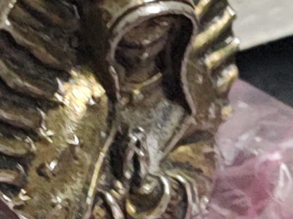 A5- Dije De Metal En Relieve Con La Virgen De Guadalupe - 70's - 80's