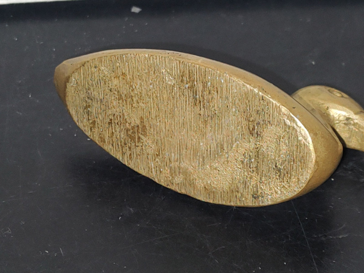 A5- Figura Maciza De Bronce: Pato Echado - 70's
