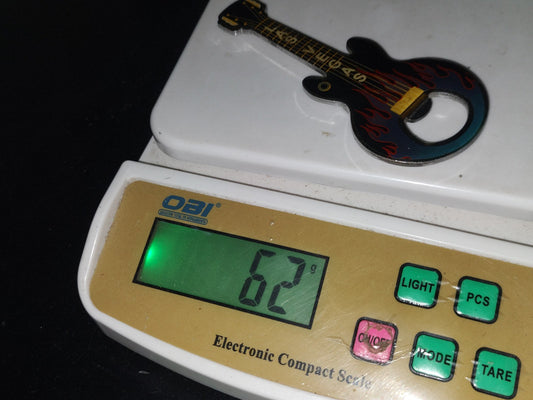 A5- Destapador Con Imán Para Refrigerador Con Forma De Guitarra De Rock ”Las Vegas” 80'S - 90S