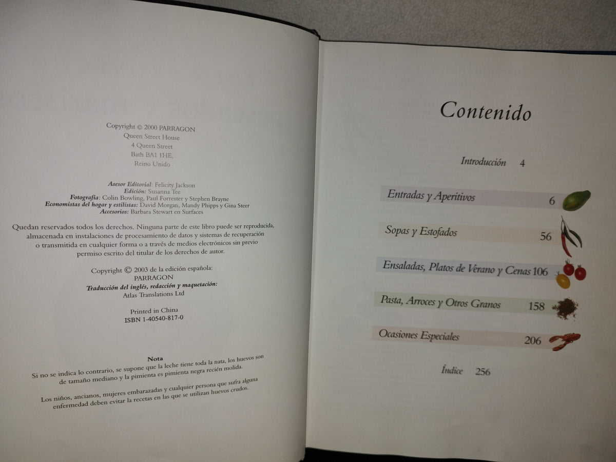 197- Buen Provecho. Pescados Y Mariscos - Carol Tennant. 2003 Parragon