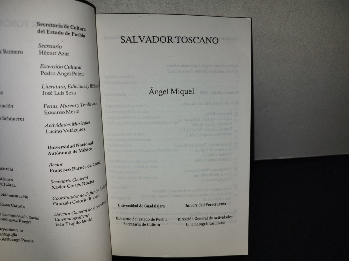 197- Salvador Toscano - Ángel Miquel. Universidad De Guadalajara / Universidad Veracruzana. 1A. Ed., 1997