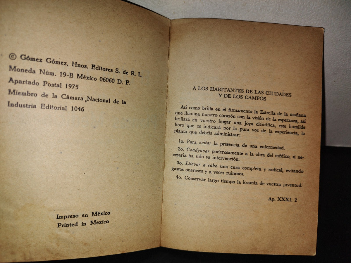 197- El Libro Supremo De Las Plantas Medicinales - Gómez Gómez Hnos. Editores - 1A. Ed. 1984