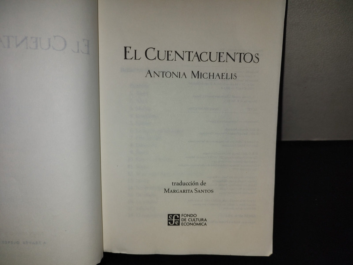 197- El Cuentacuentos - Antonia Michaelis - Fondo De Cultura Económica