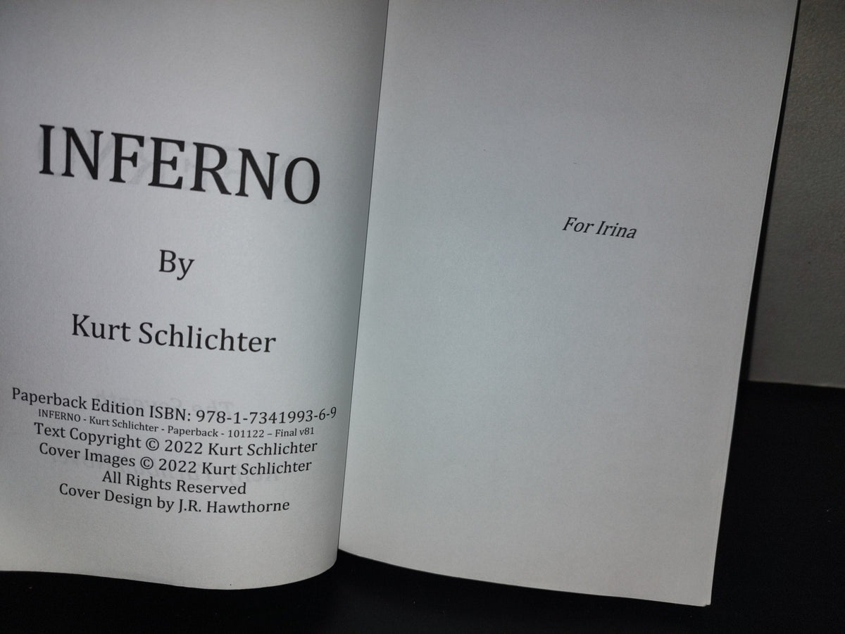 197- Inferno. A Kelly Turnbull Novel By Kurt Schlichter - 2022