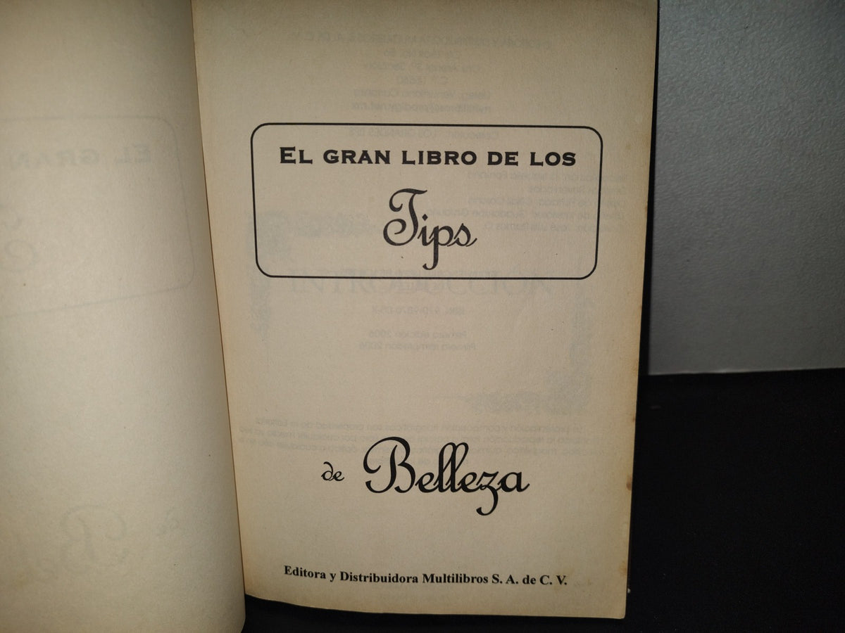 199- El Gran Libro De Los Tips De Belleza - Editora Y Distribuidora Multilibros, 2006
