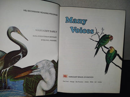199- Lectuaras Ilustradas Para Niños En Inglés: Many Voices - Margaret Early, Sara Krentzman Srygley, Evelyn L. Wenzel - 1979