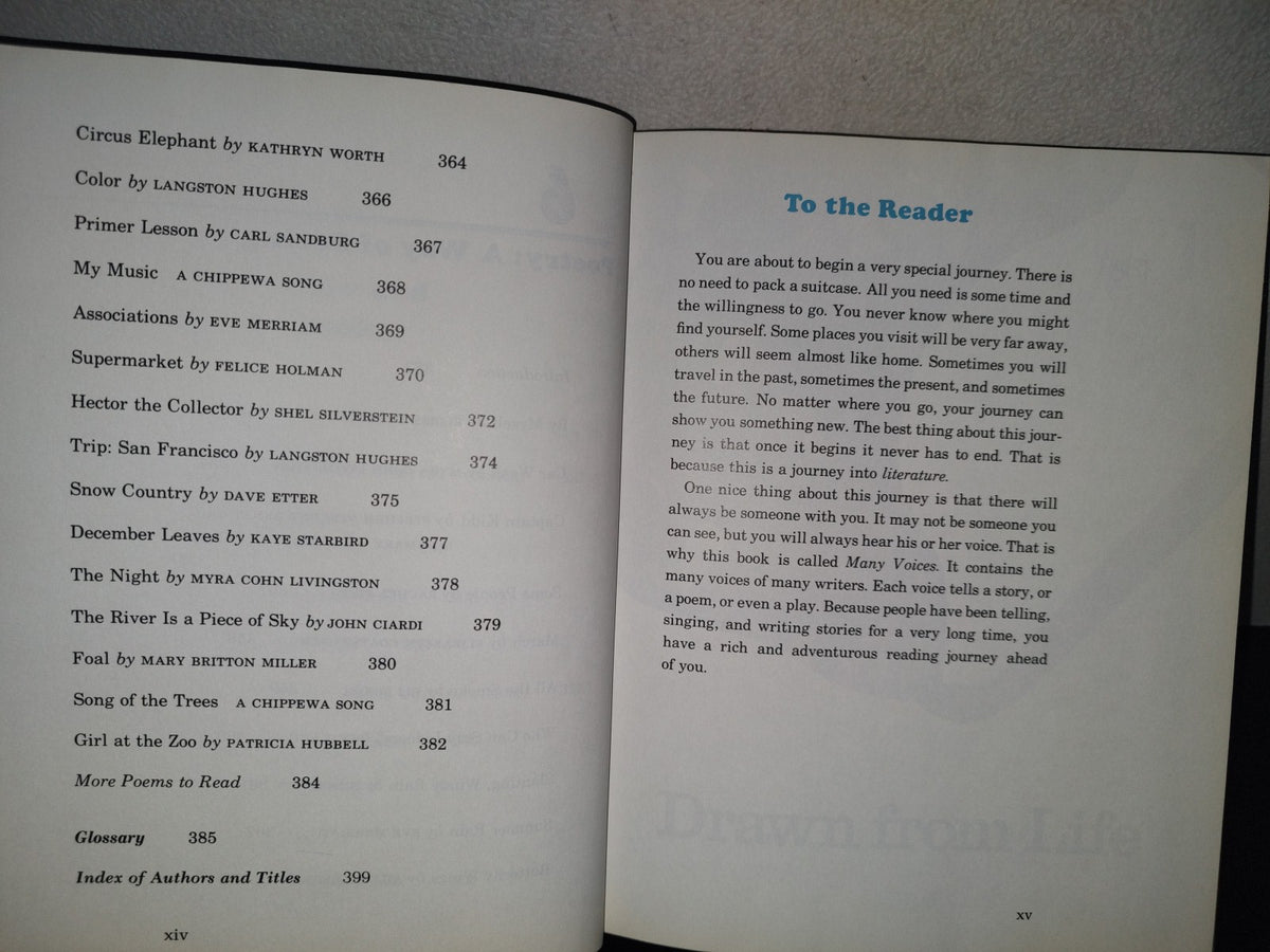 199- Lectuaras Ilustradas Para Niños En Inglés: Many Voices - Margaret Early, Sara Krentzman Srygley, Evelyn L. Wenzel - 1979