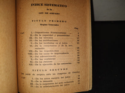 199- Ley De Amparo - Rafael De Pina - Ediciones Cicerón, S. A., 1958