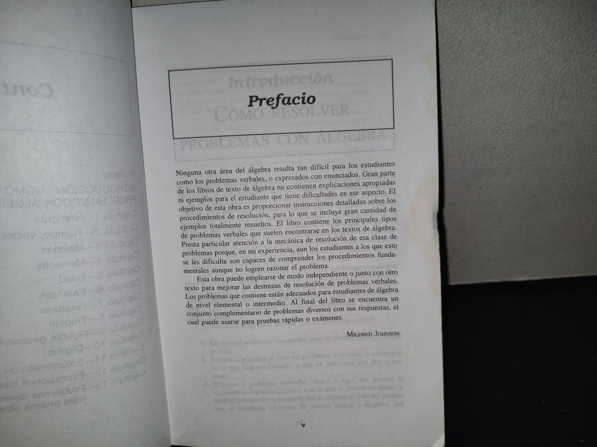 200- Cómo Resolver Problemas Con Álgebra - Schaum, Serie Fácil - Mildred Johnson, 2001