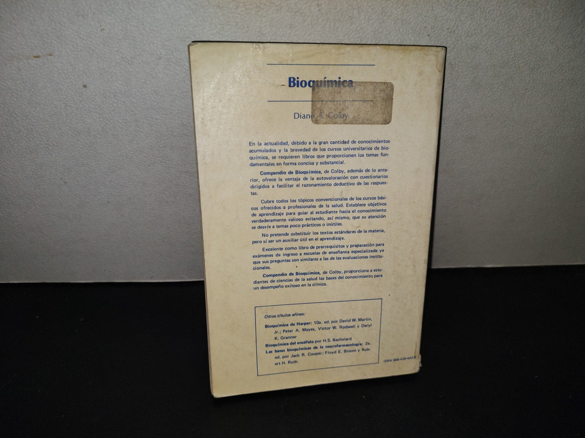 200- Compendio De Bioquímica - Diane S. Colby. Manual Moderno