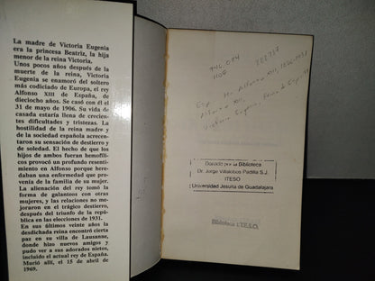 219- Victoria Eugenia, Reina De España - Gerard Noel - Javier Vergara Editor, 1a. Ed. 1986