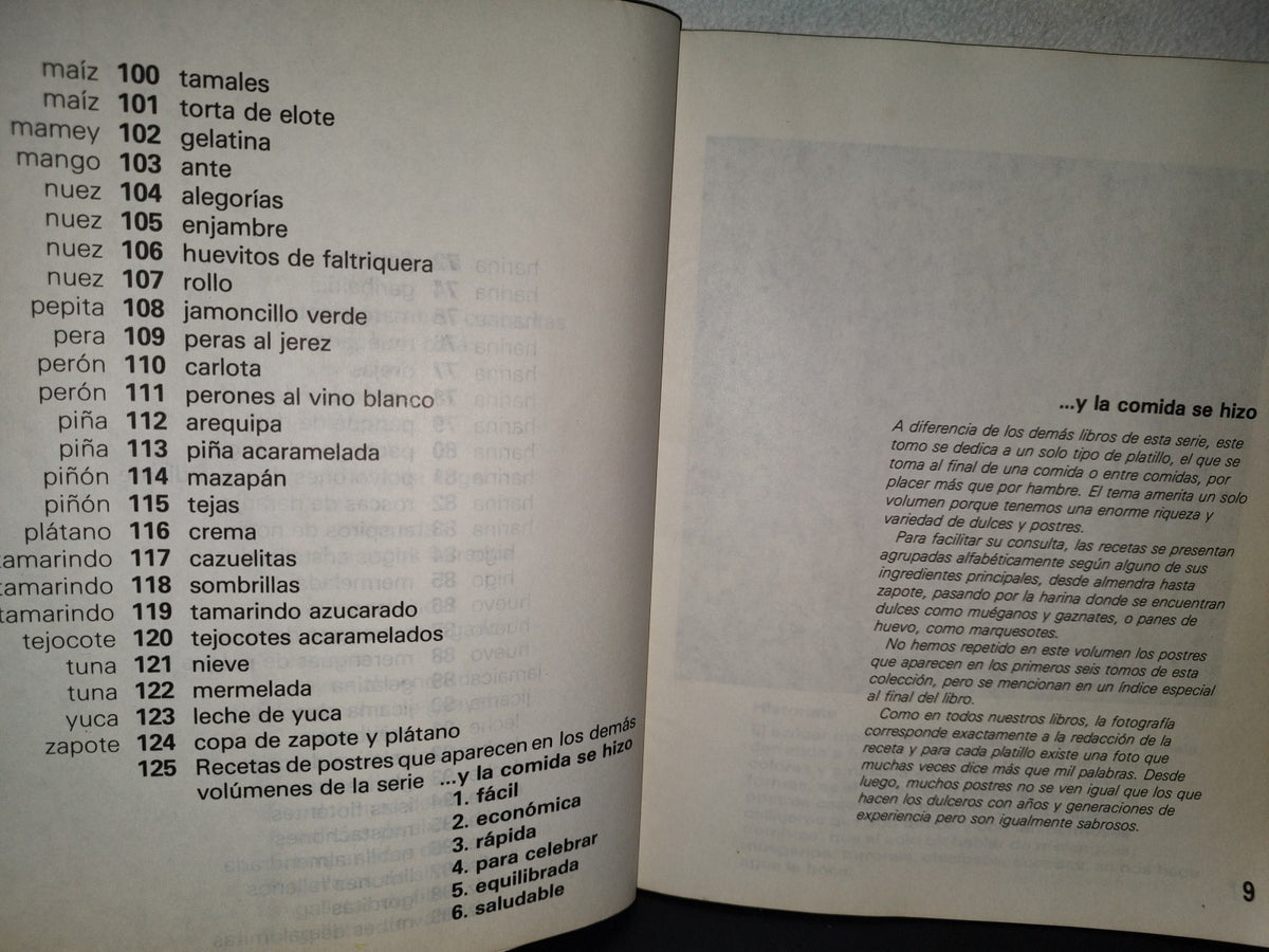 219- ...Y La Comida Se Hizo 7. De Dulces Y Postres - Editorial Trillas, Primera Edición 1988