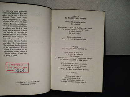 219- Le Moyen Âge. Tome 1: Art D'Occident - Henri Focillon. Livrairie Armand Colin, 1963