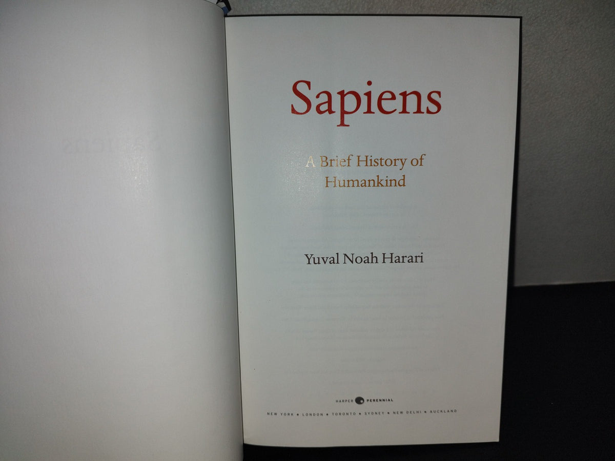 219- Sapiens. A Brief History Of Humankind - Yuval Noah Harari - First Harper Perennial Edition 2018