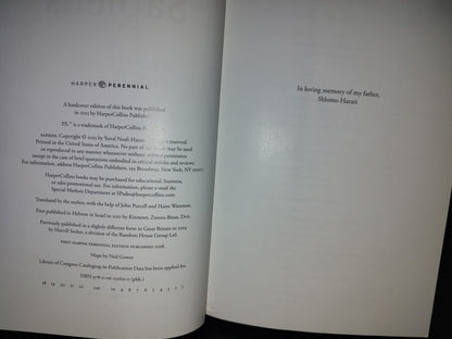 219- Sapiens. A Brief History Of Humankind - Yuval Noah Harari - First Harper Perennial Edition 2018