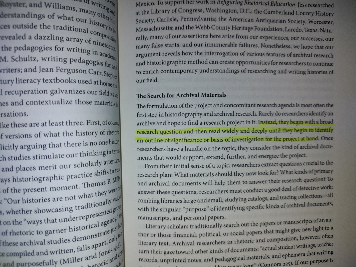 219- Working In The Archives. Practical Research Methods For Rhetoric And Composition - Edited By Alexis E. Ramsey, Wendy B. Sharer, Barbara L'Eplattenier, Lisa S. Mastrangelo