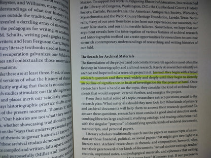 219- Working In The Archives. Practical Research Methods For Rhetoric And Composition - Edited By Alexis E. Ramsey, Wendy B. Sharer, Barbara L'Eplattenier, Lisa S. Mastrangelo