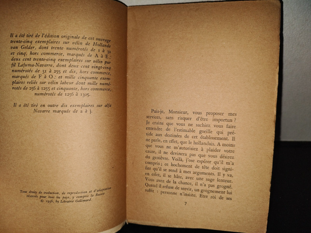 196- La Chute. Récit - Albert Camus - Gallimard, 1956