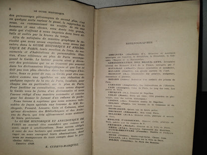196- Le Guide Historique Et Anecdotique De Paris. L'Histoire De Paris - Éditions Argo - 1929