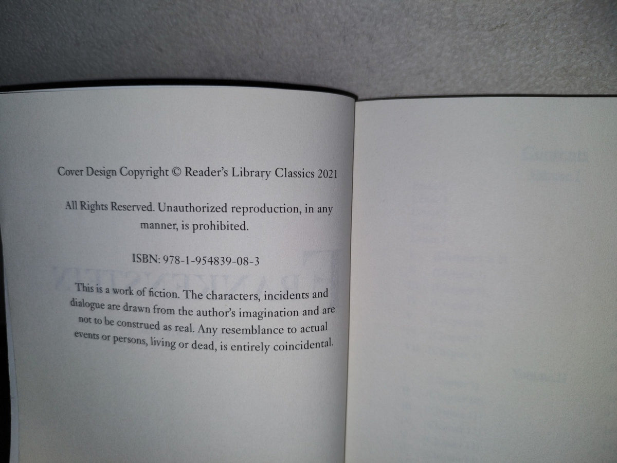 196- Frankenstein. The Original 1818 Text - Mary Shelley. Reader's Library Classics 2021