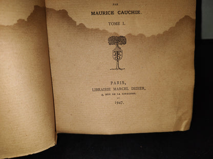196- Poesies Diverses. Tome I - Paul Scarron. Paris. Librairie Marcel Diidier, 1947