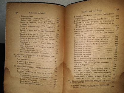 196- Poesies Diverses. Tome I - Paul Scarron. Paris. Librairie Marcel Diidier, 1947