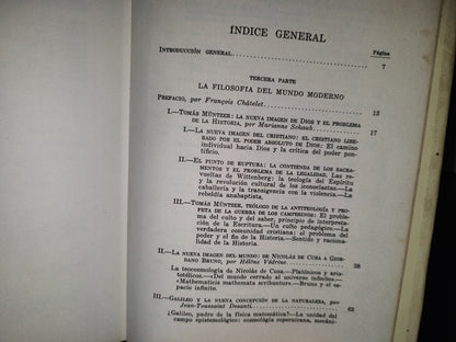 200- Historia De La Filosofía. Tomo II. Tercera Parte. La Filosofía Del Mundo Moderno. (Siglos XVI Y XVII). Cuarta Parte. (El Siglo XVIII). Los Ilustrados. Espasa-Calpe 1976