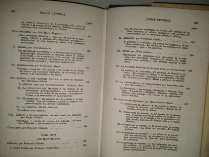 200- Historia De La Filosofía. Tomo II. Tercera Parte. La Filosofía Del Mundo Moderno. (Siglos XVI Y XVII). Cuarta Parte. (El Siglo XVIII). Los Ilustrados. Espasa-Calpe 1976