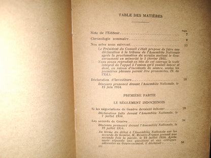 220- Gouverner C'Est Choisir **. Sept Mois Et Dix-Sept Jours. Juin 1954 -Février 1955 - Pierre Mendés-France - 1955