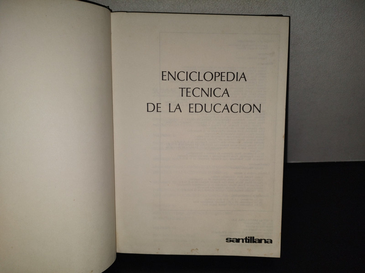 220- Enciclopedia Técnica De La Educación V. Educación Física, Artística Y Tiempo Libre, El Material Didáctico - Santillana, 1978