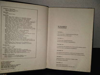 220- Enciclopedia Técnica De La Educación V. Educación Física, Artística Y Tiempo Libre, El Material Didáctico - Santillana, 1978