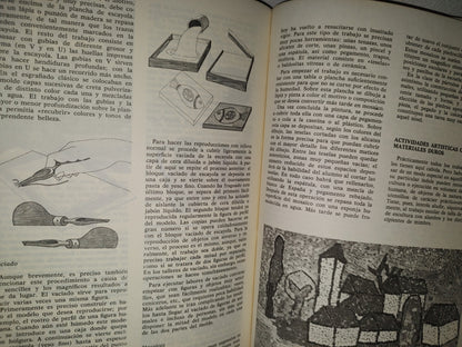 220- Enciclopedia Técnica De La Educación V. Educación Física, Artística Y Tiempo Libre, El Material Didáctico - Santillana, 1978