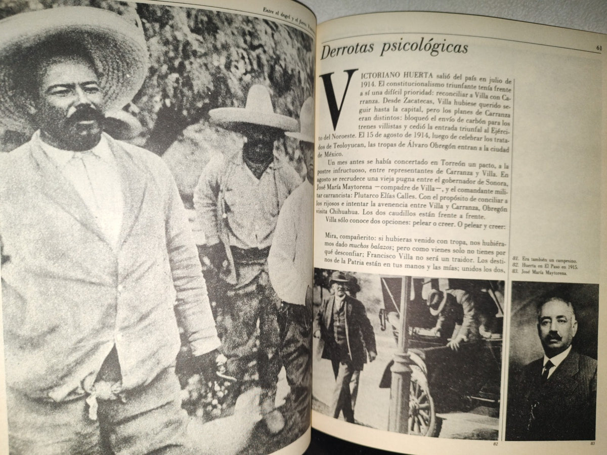 220- Entre El Ángel Y El Infierno. Francisco Villa. Biografías Del Poder / 4. Enrique Krauze. 1A. Ed. 1987