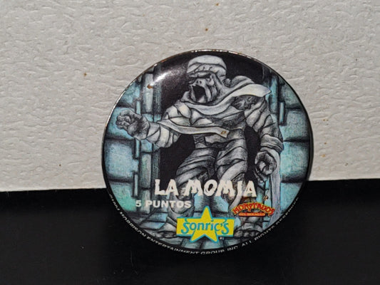 A7- Botón Monstruos Del Bolsillo. Sonric's: La Momia, 5 Puntos - 1994