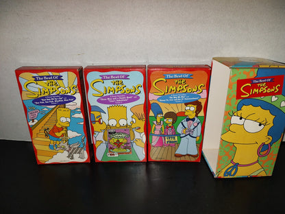 A7- Paquete Vintage De 3 Casetes VHS De Los Simpsons: The Best Of The Simpsons - 1998