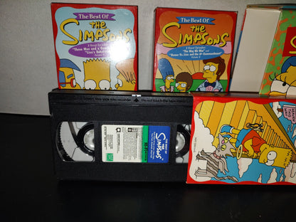 A7- Paquete Vintage De 3 Casetes VHS De Los Simpsons: The Best Of The Simpsons - 1998