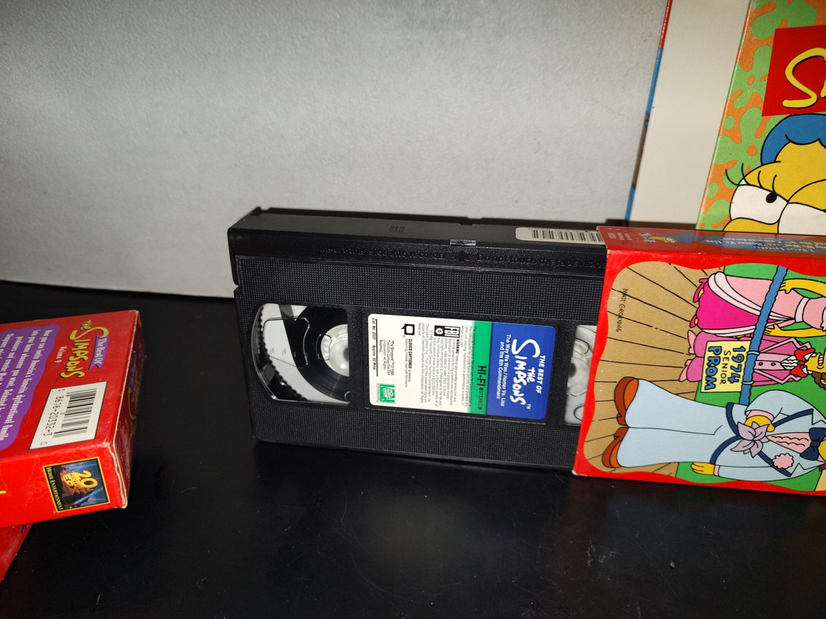 A7- Paquete Vintage De 3 Casetes VHS De Los Simpsons: The Best Of The Simpsons - 1998