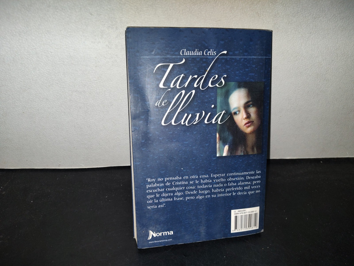 219- Tardes De Lluvia - Claudia Celis. Zona Libre - Editorial Norma - 2015