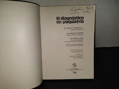 219- El Diagnóstico En Psiquiatría - Robert A. Woodruff, Jr. - Editorial El Manual Moderno