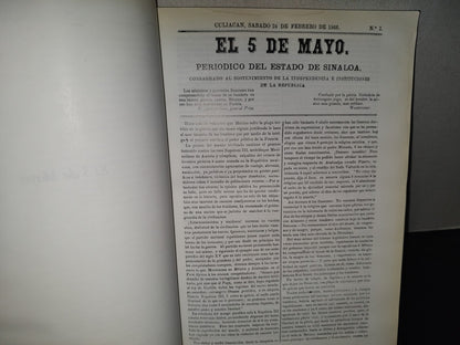 219- El 5 De Mayo. Periódico Del Ejército De Occidente 1866 - José Maria Muria - Facsimil