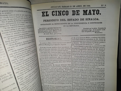 219- El 5 De Mayo. Periódico Del Ejército De Occidente 1866 - José Maria Muria - Facsimil