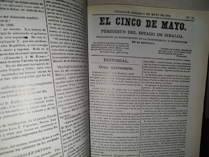 219- El 5 De Mayo. Periódico Del Ejército De Occidente 1866 - José Maria Muria - Facsimil